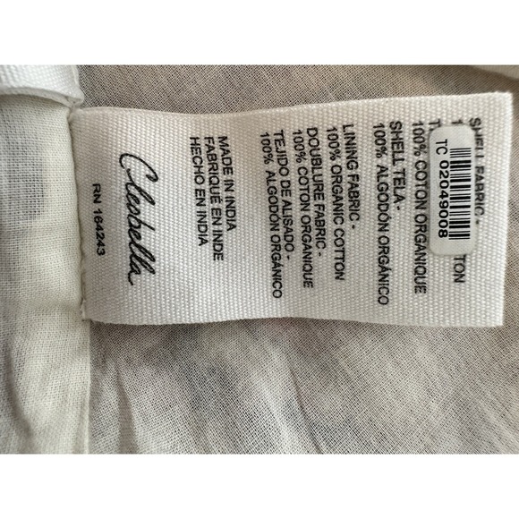 Cleobella Dress Women's Large Foulard Paisley Long Sleeve Elastic Back Button Up - Picture 6 of 12